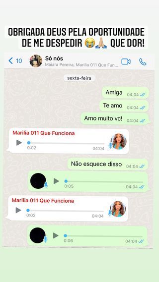 Maraisa mostra última conversa com Marília Mendonça: 'Que dor'