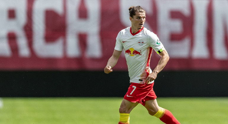 Marcel Sabitzer - 27 anos - Meia - Clube: RB Leipzig - Contrato até: 30/06/2022