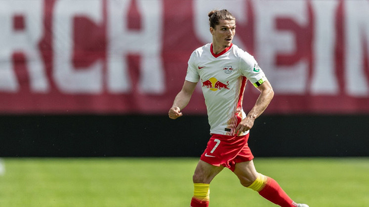 Marcel Sabitzer - 27 anos - Meia - Clube: RB Leipzig - Contrato até: 30/06/2022