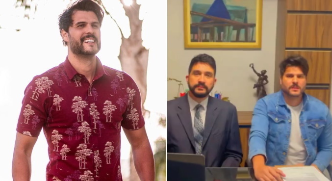 Na web, Marcelo Bimbi apareceu ao lado do advogado para negar acusações
