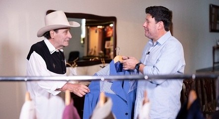 Marcelo Costa e o repórter Michael Keller