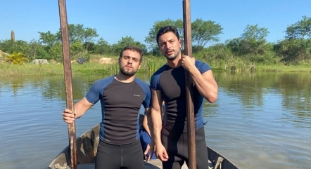 Marcelo Filho e Guilherme Franco já tinham feito stand up paddle