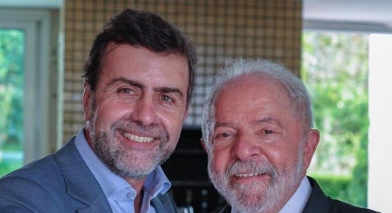 O novo presidente da Embratur, Marcelo Freixo, e o presidente Lula