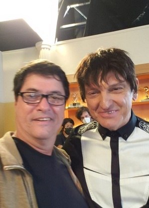 O diretor de "Os Parças", Marcelo Zambelli, e Paulo Miklos 