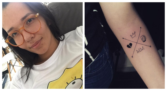 Primeira tatuagem de Marcia foi para homenagear Marília Mendonça