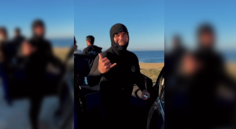 Videomaker publicou registros dos últimos momentos de Márcio antes de ir para a água