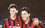 Ao lado de companheiros como Carlo Ancellotti, Gullit e Rijkaard, Marco van Basten marcou seu nome na história rossoneri e formou um dos mais talentosos times da história do futebol