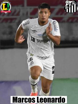 Marcos Leonardo - 6,0 - Cavou um pênalti, fez o gol e praticamente não foi acionado no restante do jogo. 