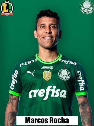 Marcos Rocha - 6,5 - O lateral teve uma atuação mais ofensiva e participou da melhor jogada do Palmeiras no primeiro tempo, com passe para Dudu. Fez um bom jogo e não comprometeu.