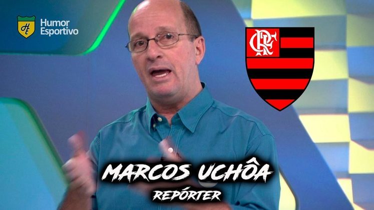 Marcos Uchôa teve seu time revelado por Galvão Bueno. Seu time de coração é o Flamengo.