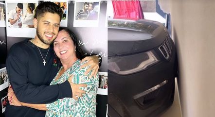 Margareth Serrão, mãe de Virginia Fonseca e sogra de Zé Felipe, bate o carro na garagem