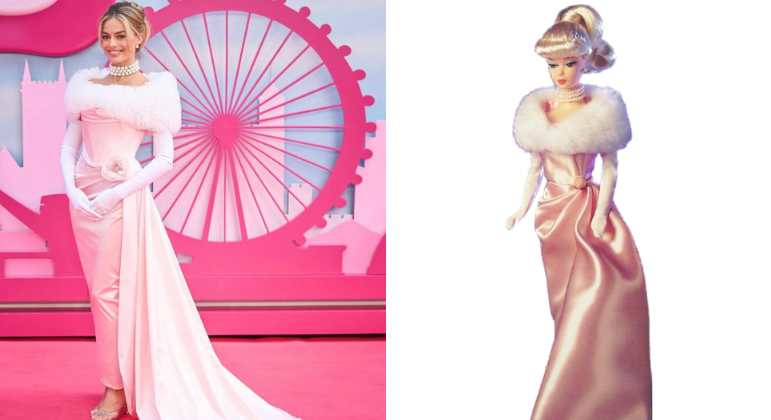 Margot Robbie usa looks inspirados em roupas da Barbie em turnê promocional  do filme; confira - Fotos - R7 Moda