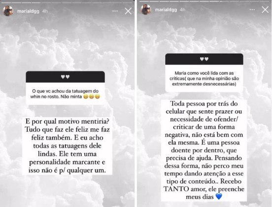 Maria Lina Deggan, noiva de Whindersson, diz o que pensa sobre tatuagens no rosto
