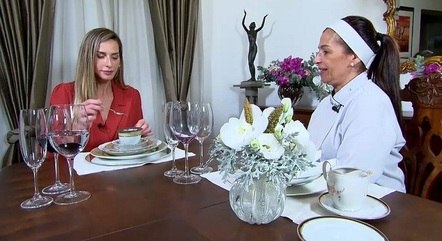 Mariana Weickert num jantar especial