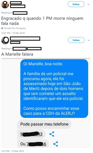 Usuário responde crítica em rede social