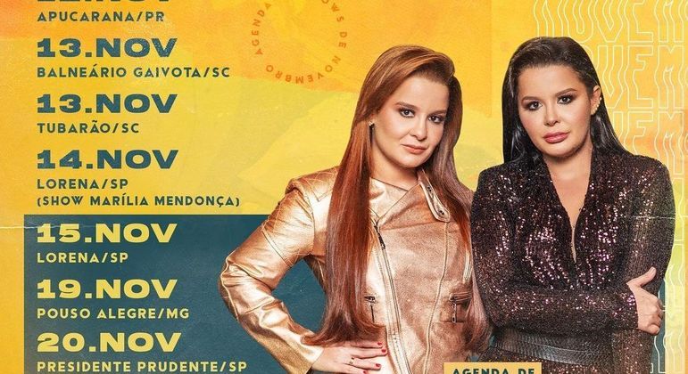Cantoras vão retomar agenda de shows após morte de Marília Mendonça 