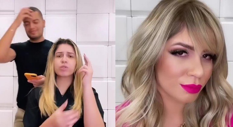 Marília Mendonça postou vídeo em que aparece antes e depois de mudar o visual
