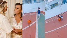Mãe de Marília Mendonça encanta fãs com vídeo em que o neto joga bola