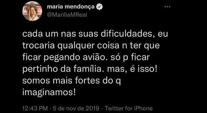 Cantora falou sobre medo de avião em 2019