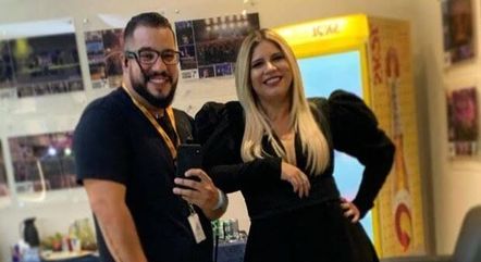 Henrique, produtor da cantora, também estava no avião