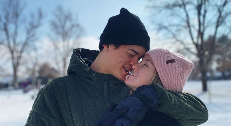 Marina Liberato e Felipe Lessa estão juntos há 8 meses

