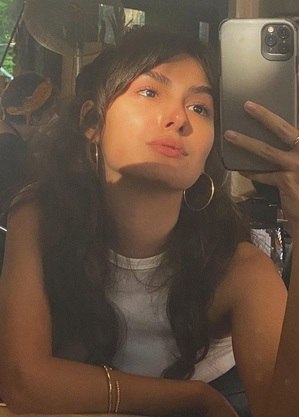 Marina Moschen nos bastidores de "No Mundo da Luna"