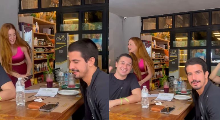 Marina Ruy Barbosa e Enzo Celulari são flagrados juntos