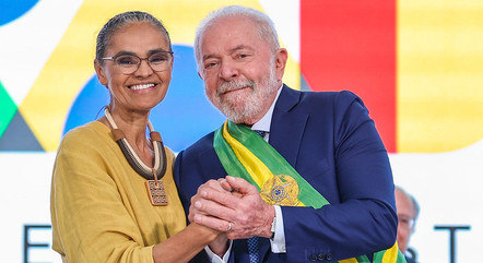 Marina Silva, ministra do Meio Ambiente, e Lula