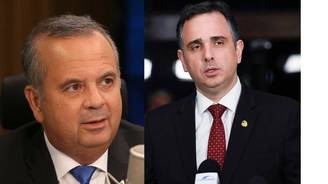 Pacheco e Marinho devem disputar a presidência do Senado (Valter Campanato, Agência Brasil/ Jefferson Rudy,Agência Senado)