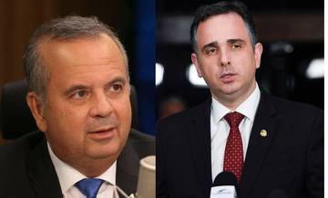 Pacheco e Marinho devem disputar a presidência do Senado em 2023 (Valter Campanato, Agência Brasil/ Jefferson Rudy,Agência Senado)