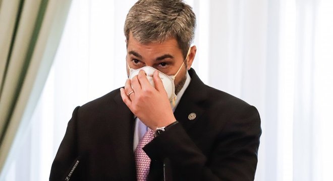 O presidente do Paraguai Mario Abdo Benítez tem proximidade política à Bolsonaro