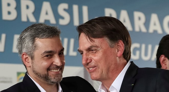 Mario Abdo Benitez e Jair Bolsonaro têm boa relação e já trocaram elogios publicamente em alguns episódios