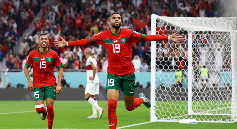 En-Nesyri fez o gol que pôs o Marrocos entre os quatro finalistas da Copa do Catar