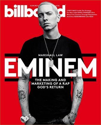 Marshall Bruce Matters III, o Eminem, figura nas listas dos maiores de todos os tempos e já estampou capas de revistas especializadas, como a Billboard, diversas vezes.