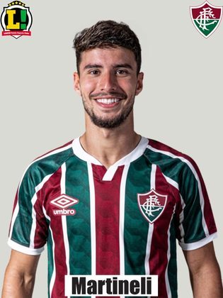 Martinelli - 5,0 -Cumpriu bom papel na marcação, mas não promoveu grandes jogadas para o ataque do Fluminense e foi substituído no segundo tempo por Yago Felipe