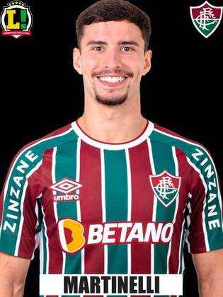  Martinelli - 6,5 - Deu dinamismo ao meio de campo com bons passes e chegou com frequência à frente. Deu um passe preciso para o terceiro gol do Fluminense.