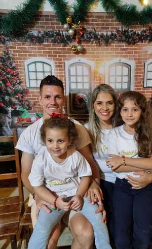 Diogo Marzagão com a família