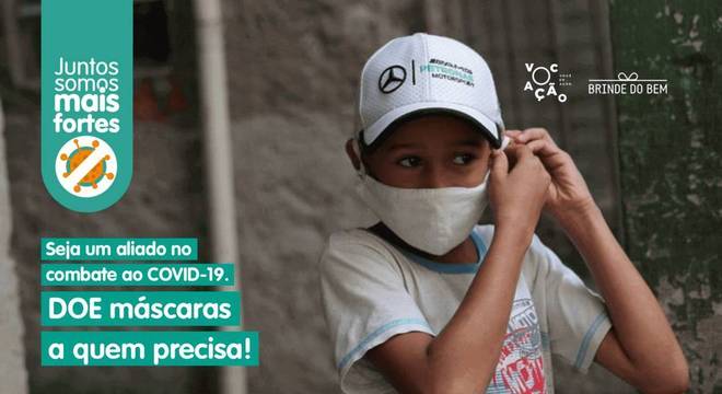 Campanha angaria ajuda para promover doação de máscaras