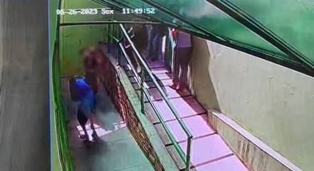 Circuito de segurança flagrou o crime