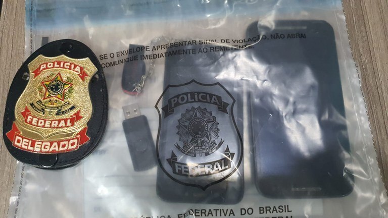 Material apreendido com suspeito no Paraná