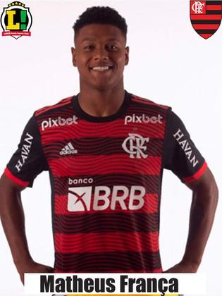 MATHEUS FRANÇA - 7,0 - O mais participativo no setor ofensivo, e também mais experiente, Matheus França foi o melhor do jogo. Fez o gol da vitória do Flamengo de canhota. 