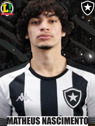 MATHEUS NASCIMENTO - 4,5 - Assim como Luis Henrique, não conseguiu jogar. Naquela altura do jogo, o Botafogo já ia para o abafa e a bola pouco chegou. 