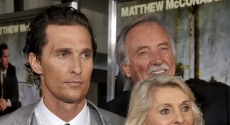 Matthew McConaughey e os pais 