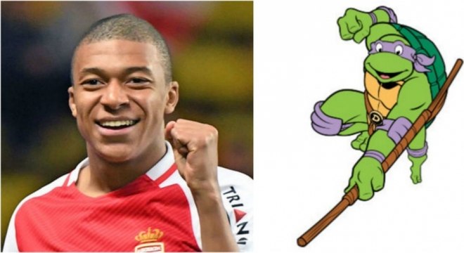 Mbappé e Tartaruga Ninja