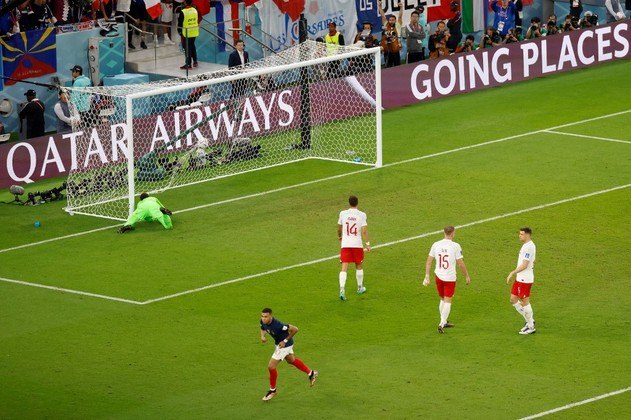 Mbappé, França x Polônia, Copa do Mundo 2022,