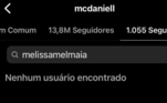 MC Daniel deixa de seguir Mel Maia