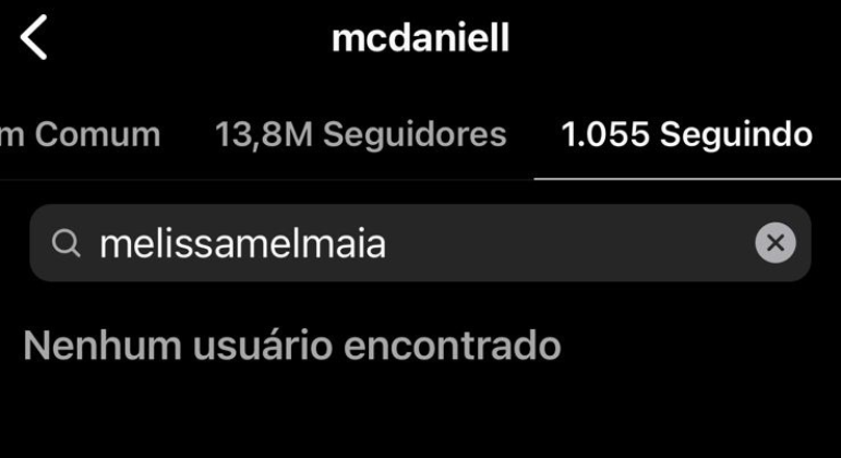 MC Daniel deixa de seguir Mel Maia