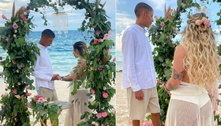 MC Don Juan e DJ Allana se casam em praia de Cancún, no México