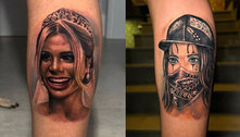 MC Guimê cobre tatuagem com rosto de Lexa após fim de casamento