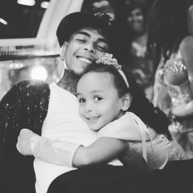 MC Kevin e a filha, Soraya, de 5 anos